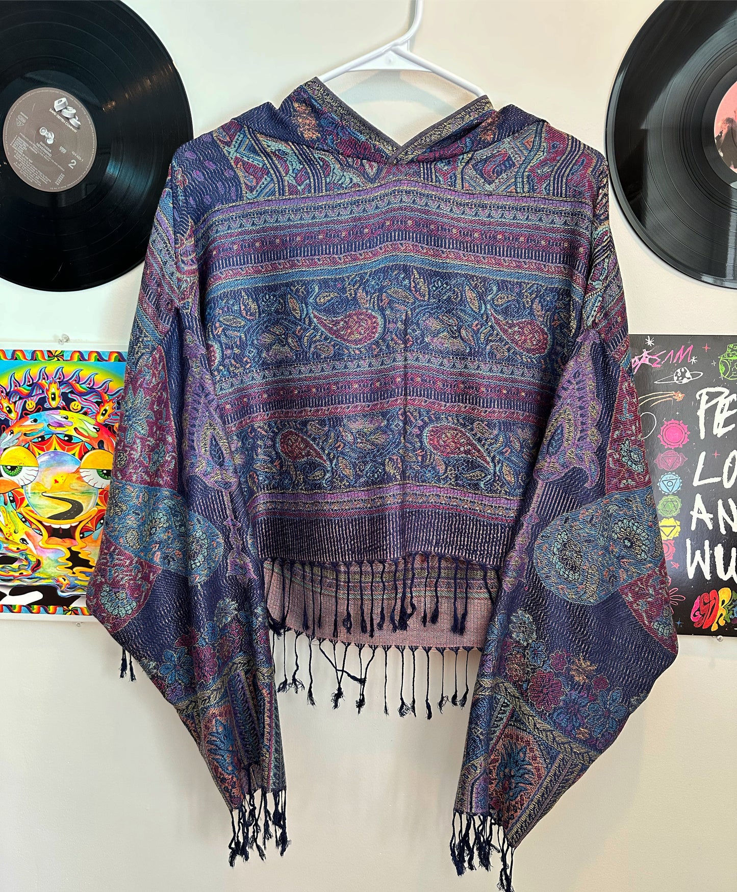 Cropped Pashmina Hoodie