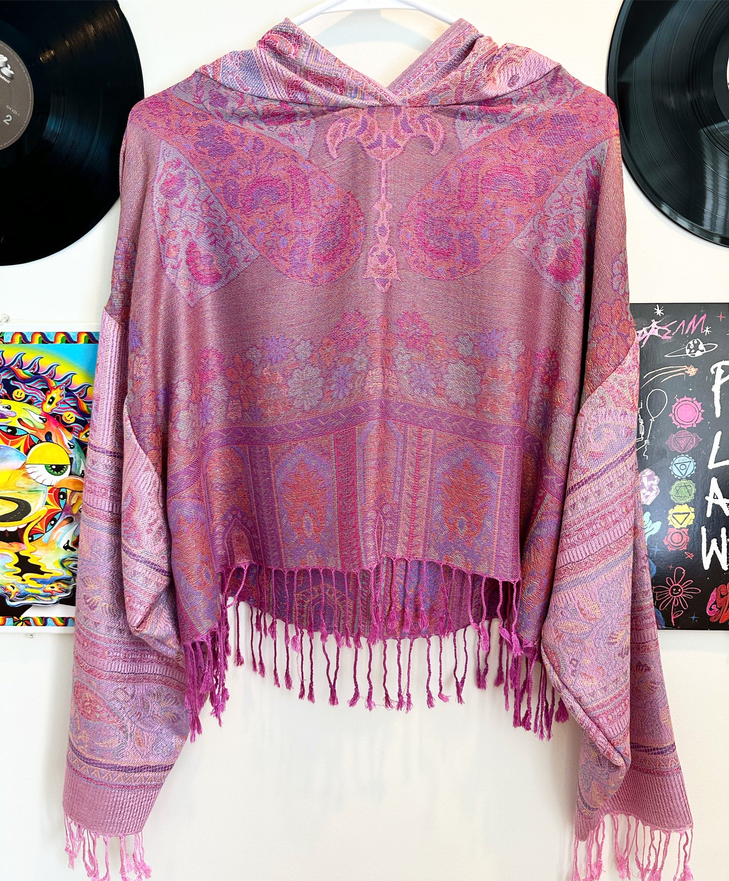 Cropped Pashmina Hoodie