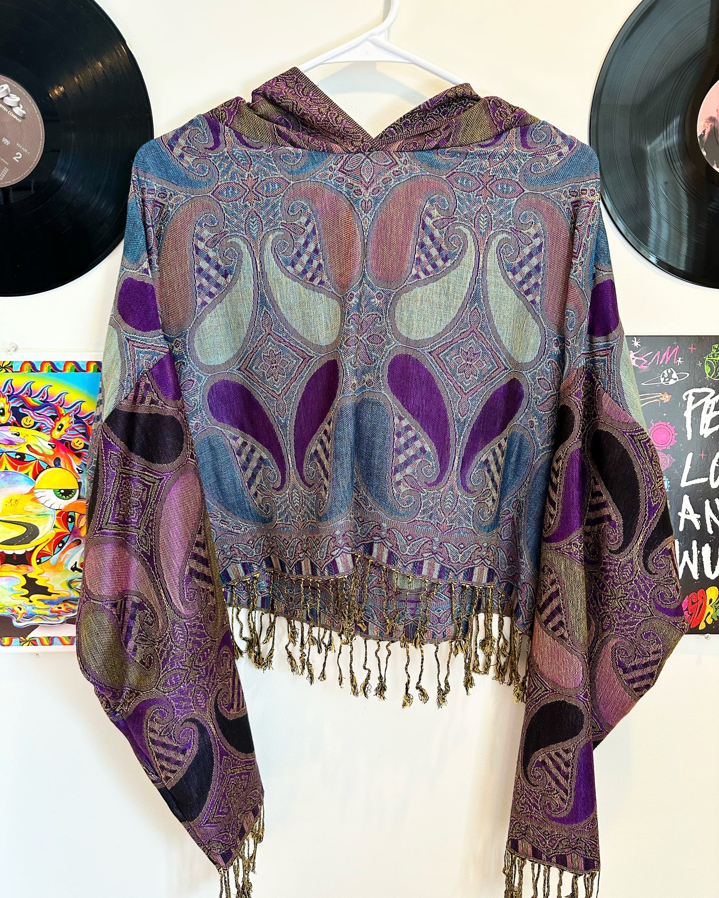 Cropped Pashmina Hoodie