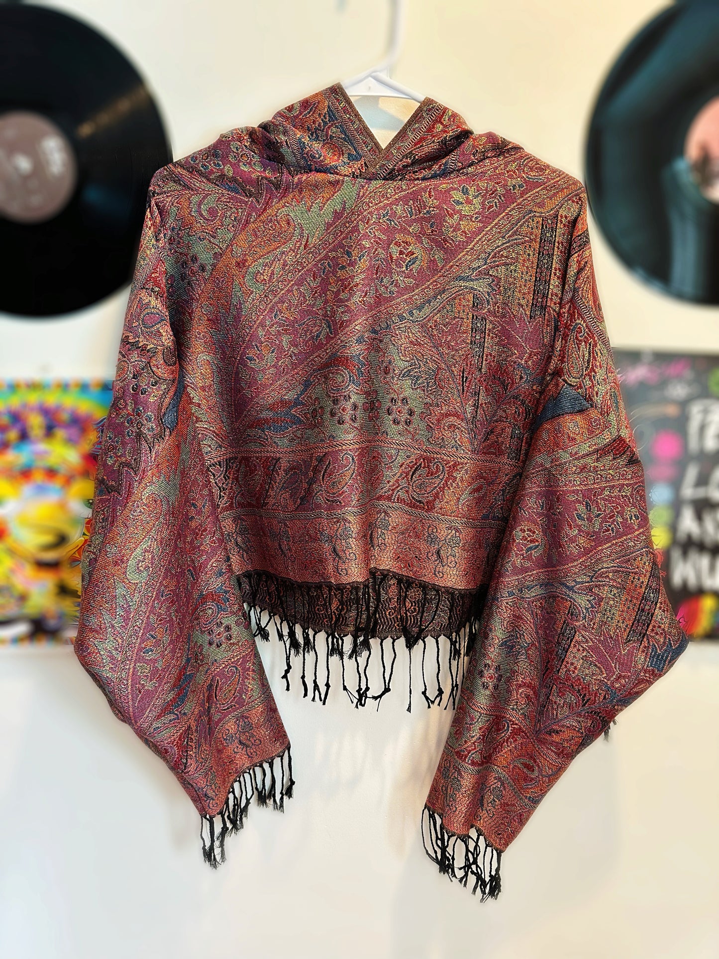 Cropped Pashmina Hoodie