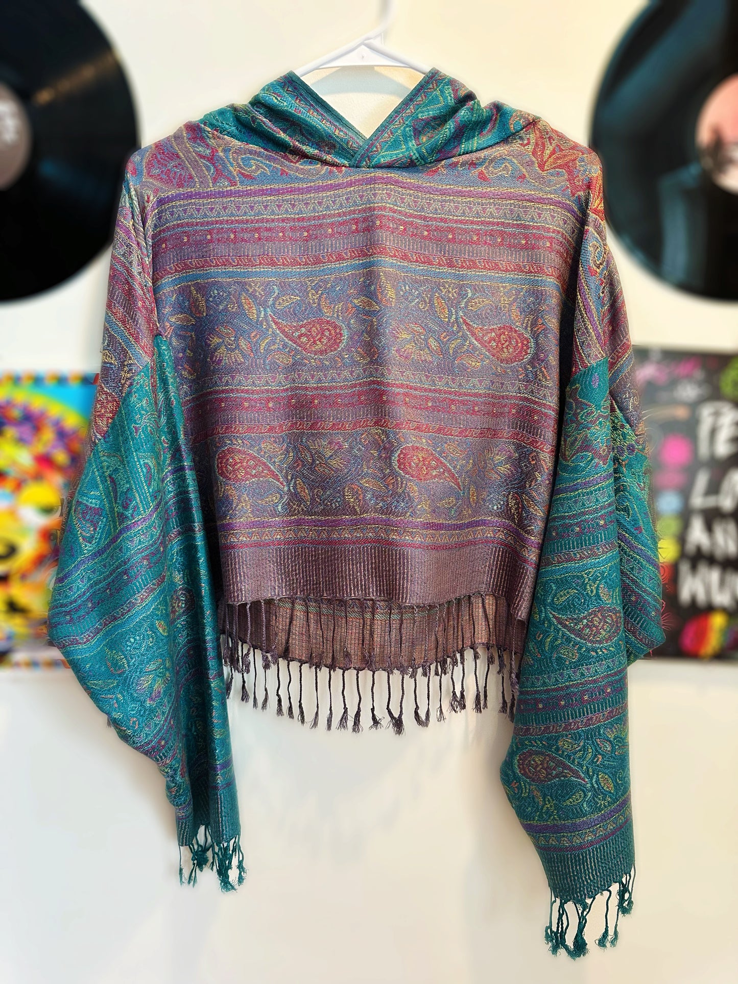 Cropped Pashmina Hoodie