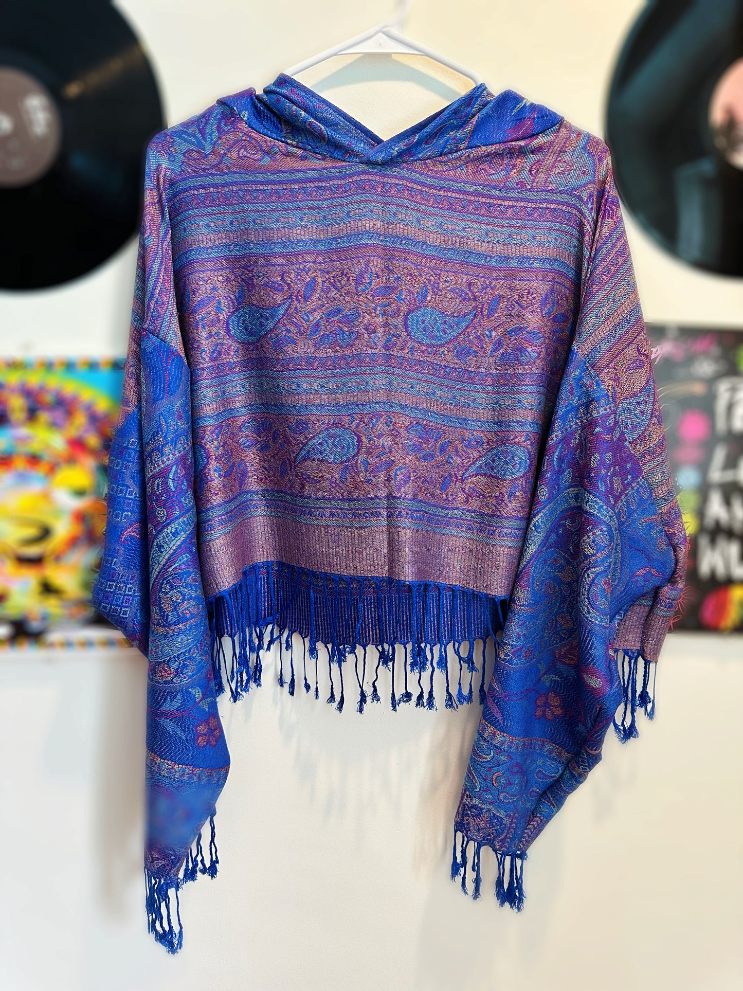 Cropped Pashmina Hoodie