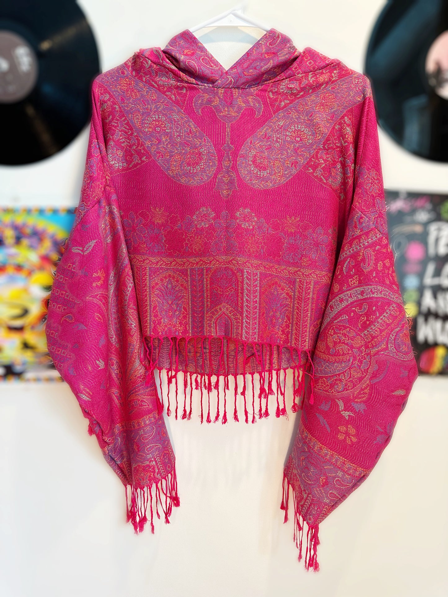 Cropped Pashmina Hoodie