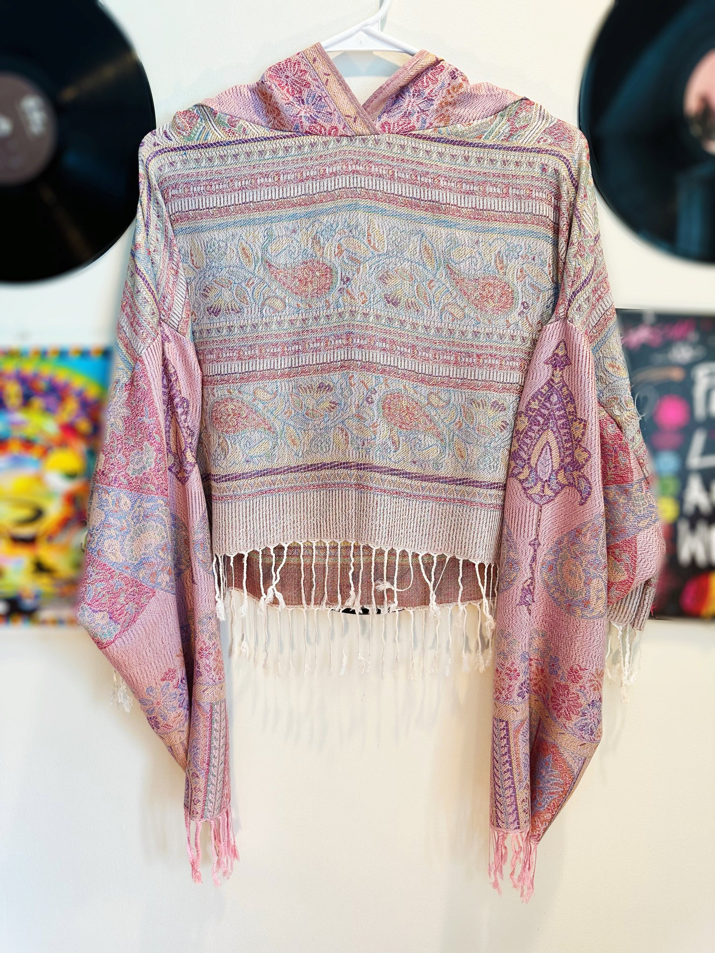 Cropped Pashmina Hoodie