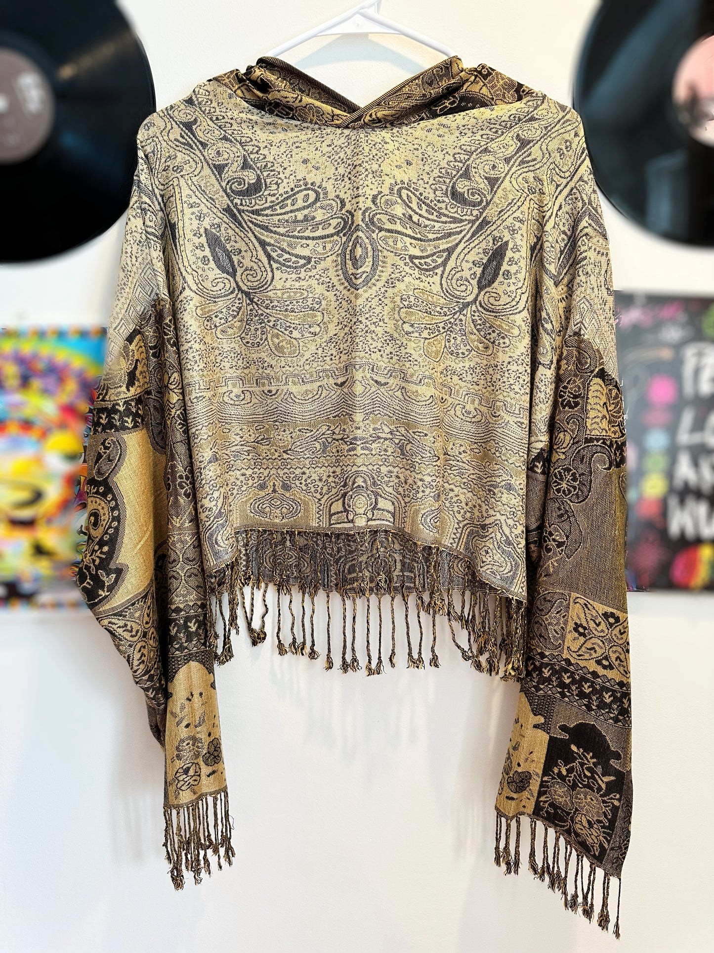 Cropped Pashmina Hoodie