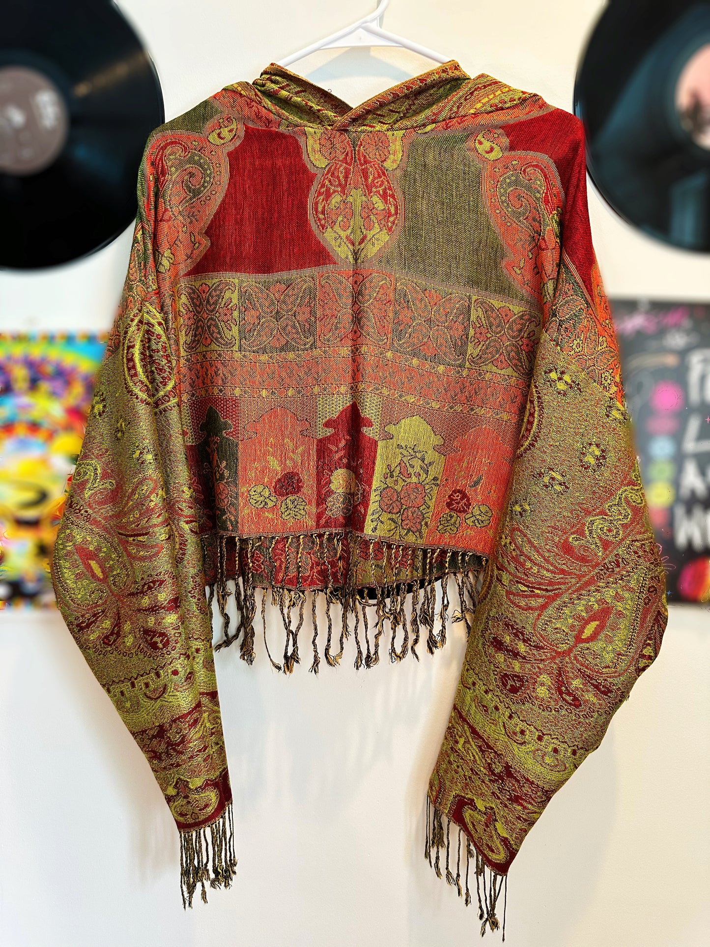 Cropped Pashmina Hoodie