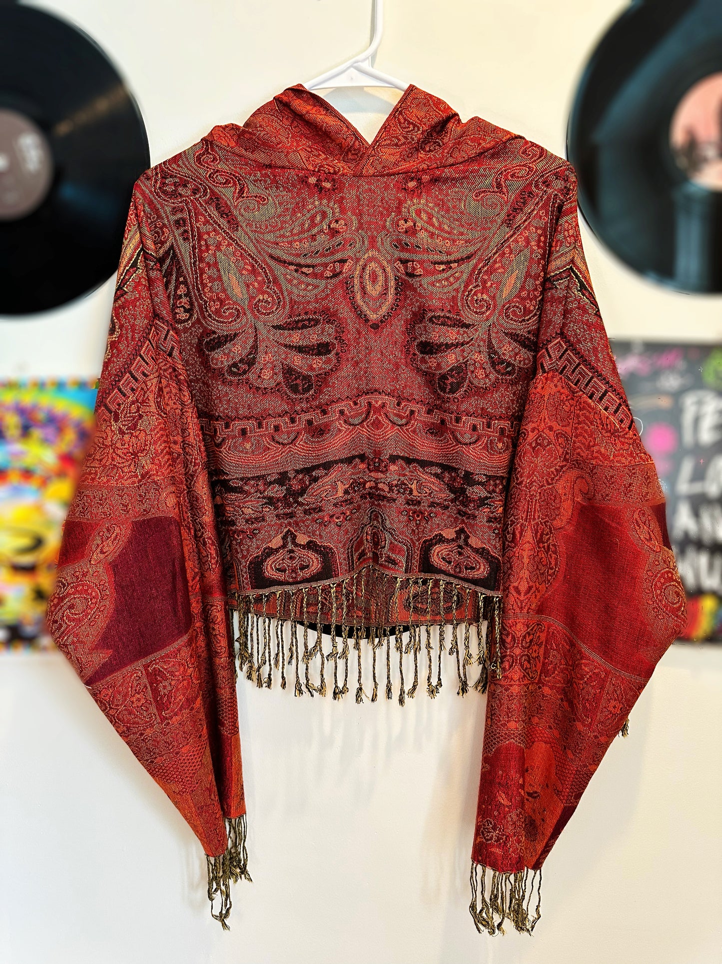Cropped Pashmina Hoodie
