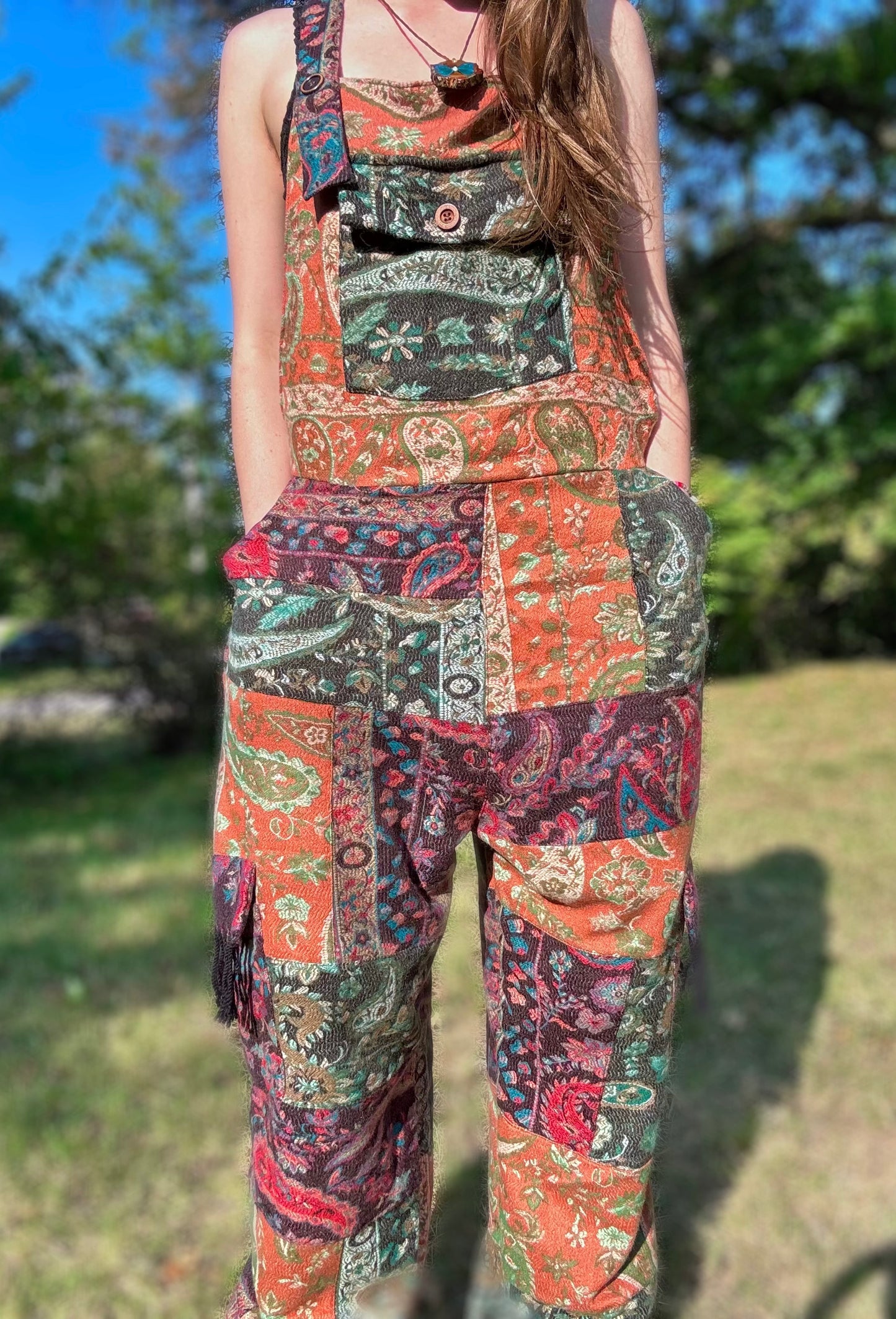 Patchwork Pashmina Overalls