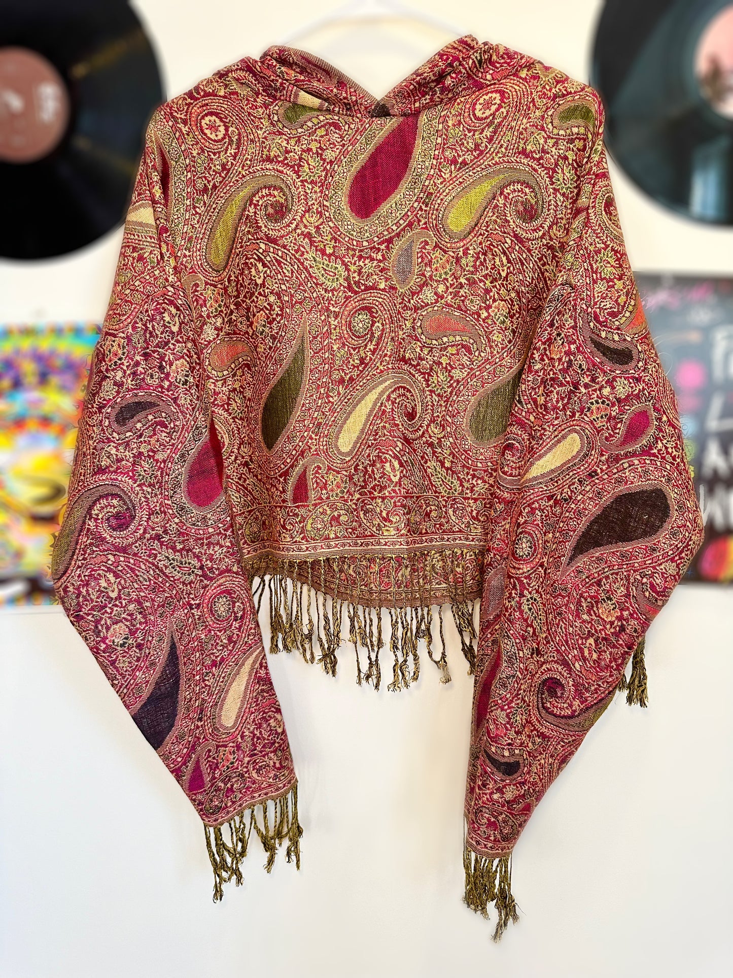 Cropped Pashmina Hoodie
