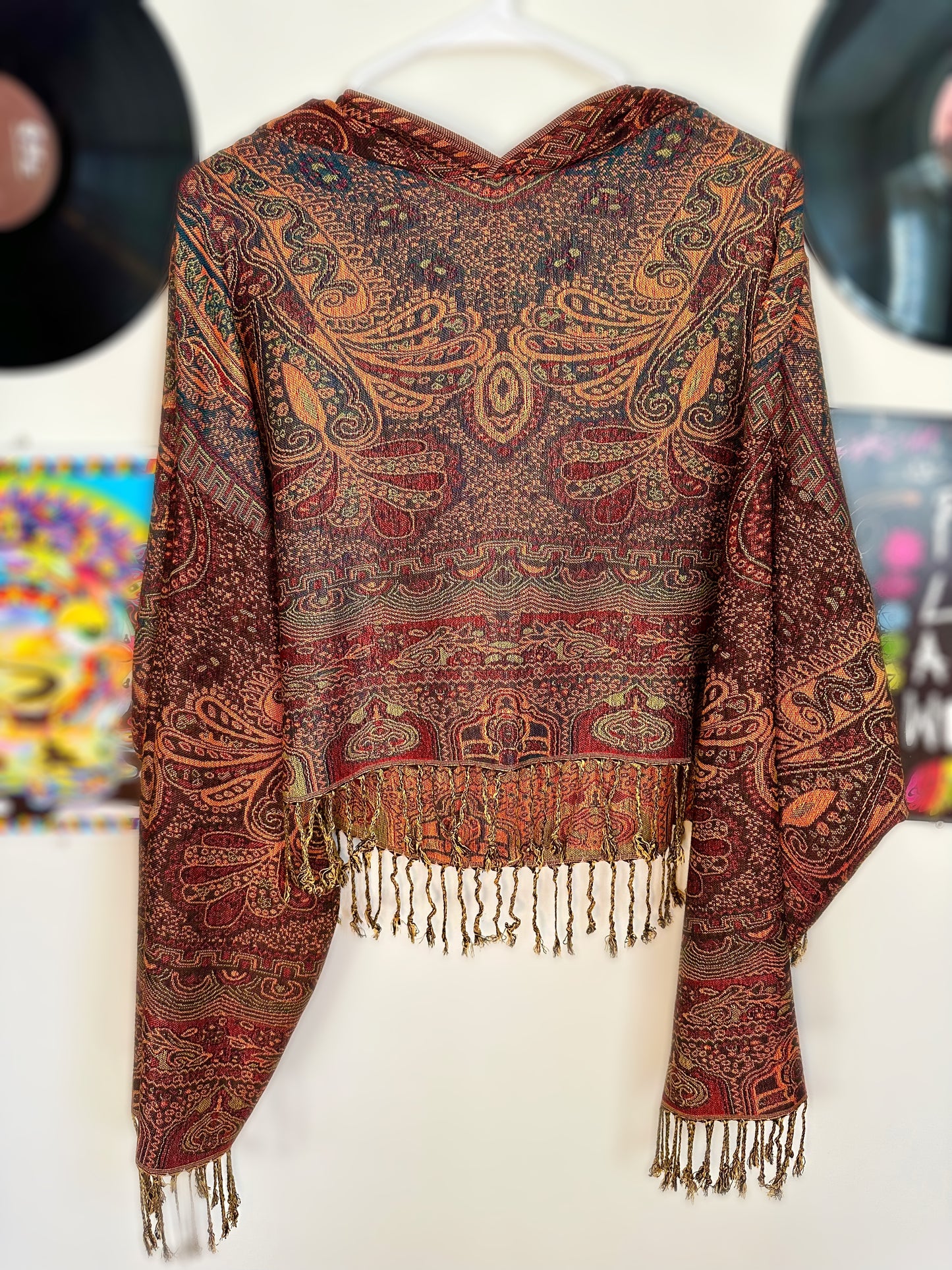 Cropped Pashmina Hoodie