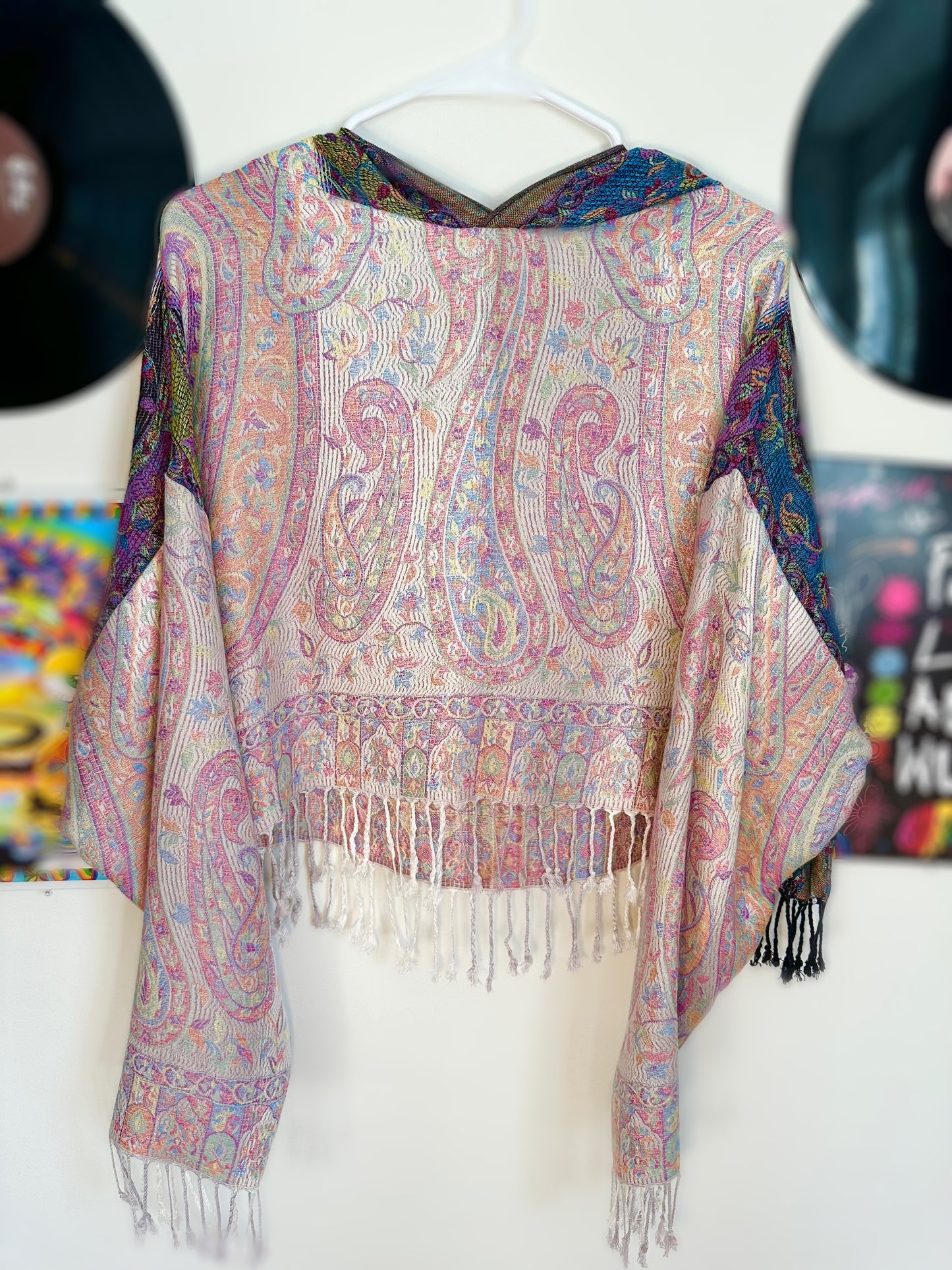 Cropped Pashmina Hoodie
