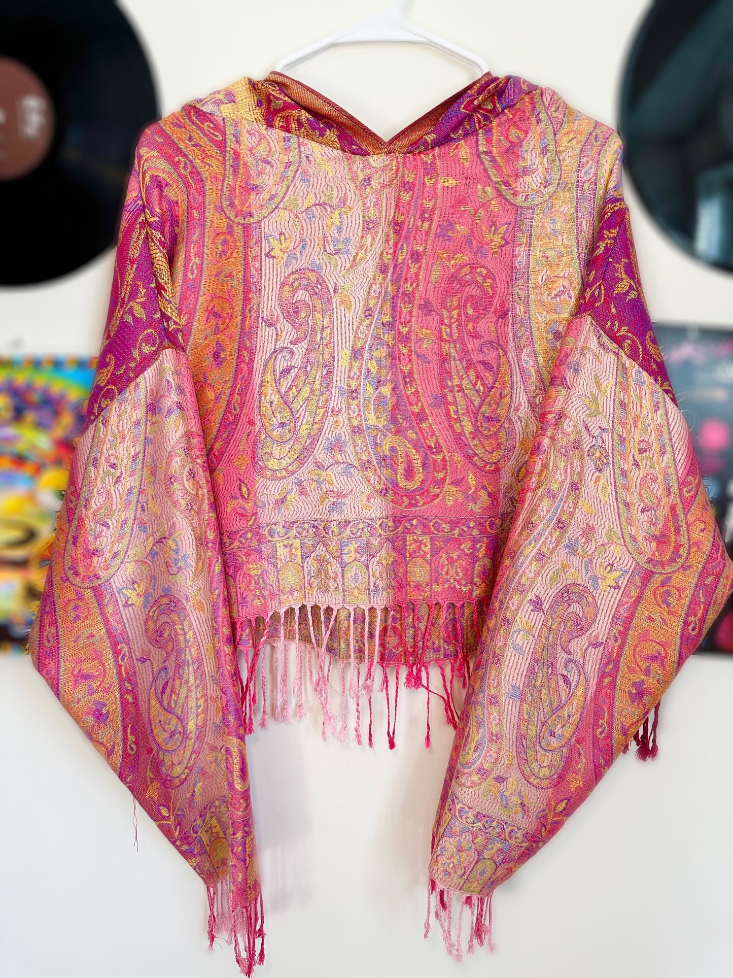 Cropped Pashmina Hoodie