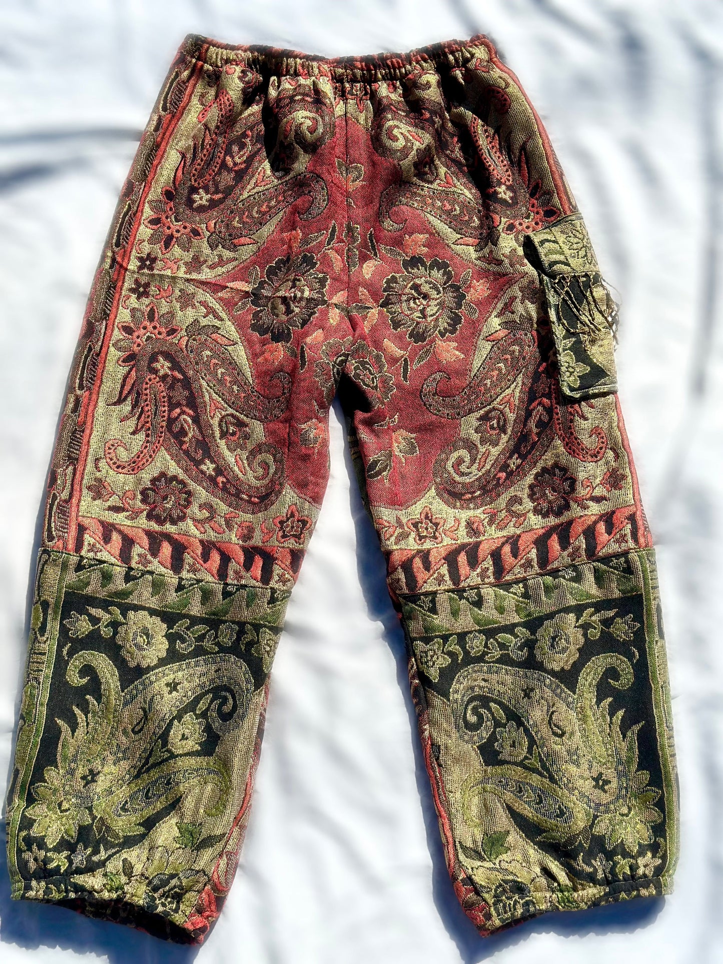 Dual-Toned Patchwork Pashmina Pants