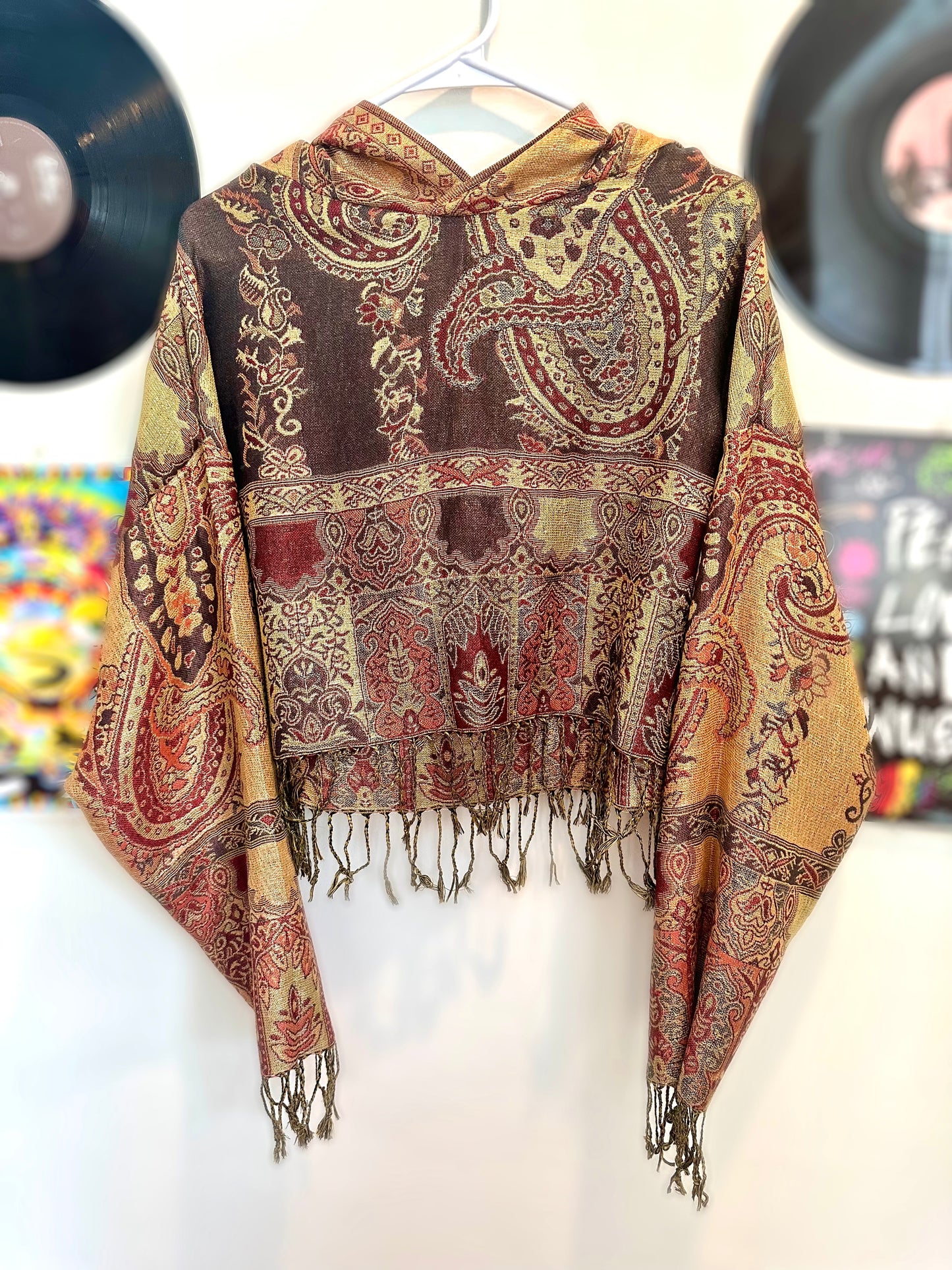 Cropped Metallic Pash Hoodie