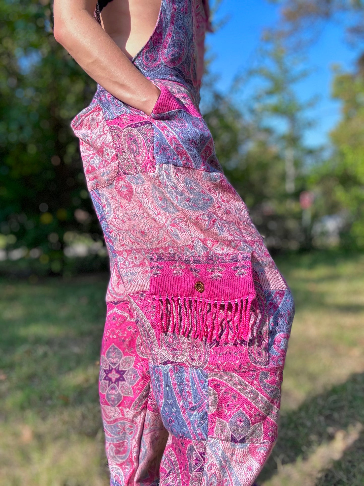 Patchwork Pashmina Overalls