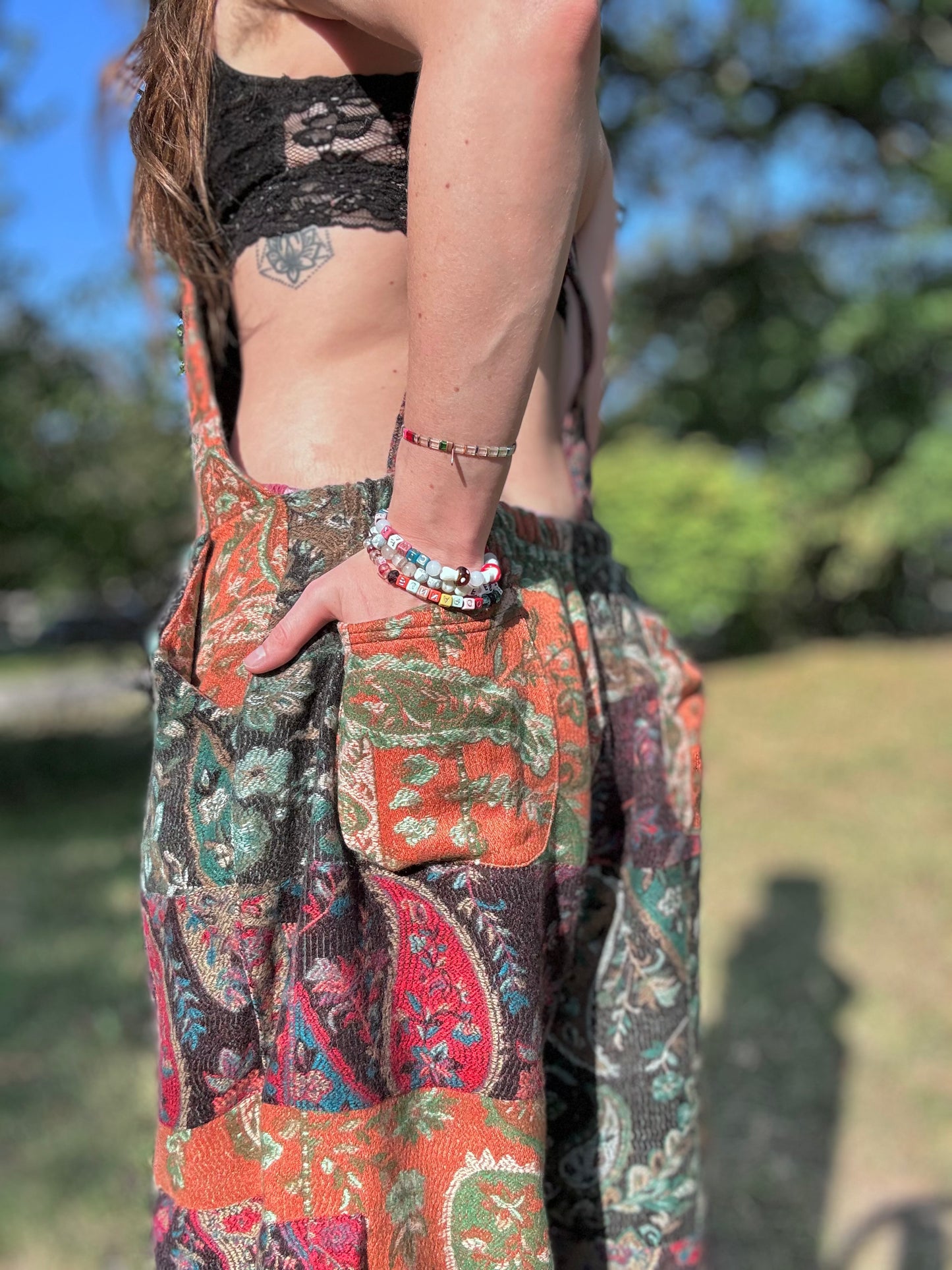 Patchwork Pashmina Overalls