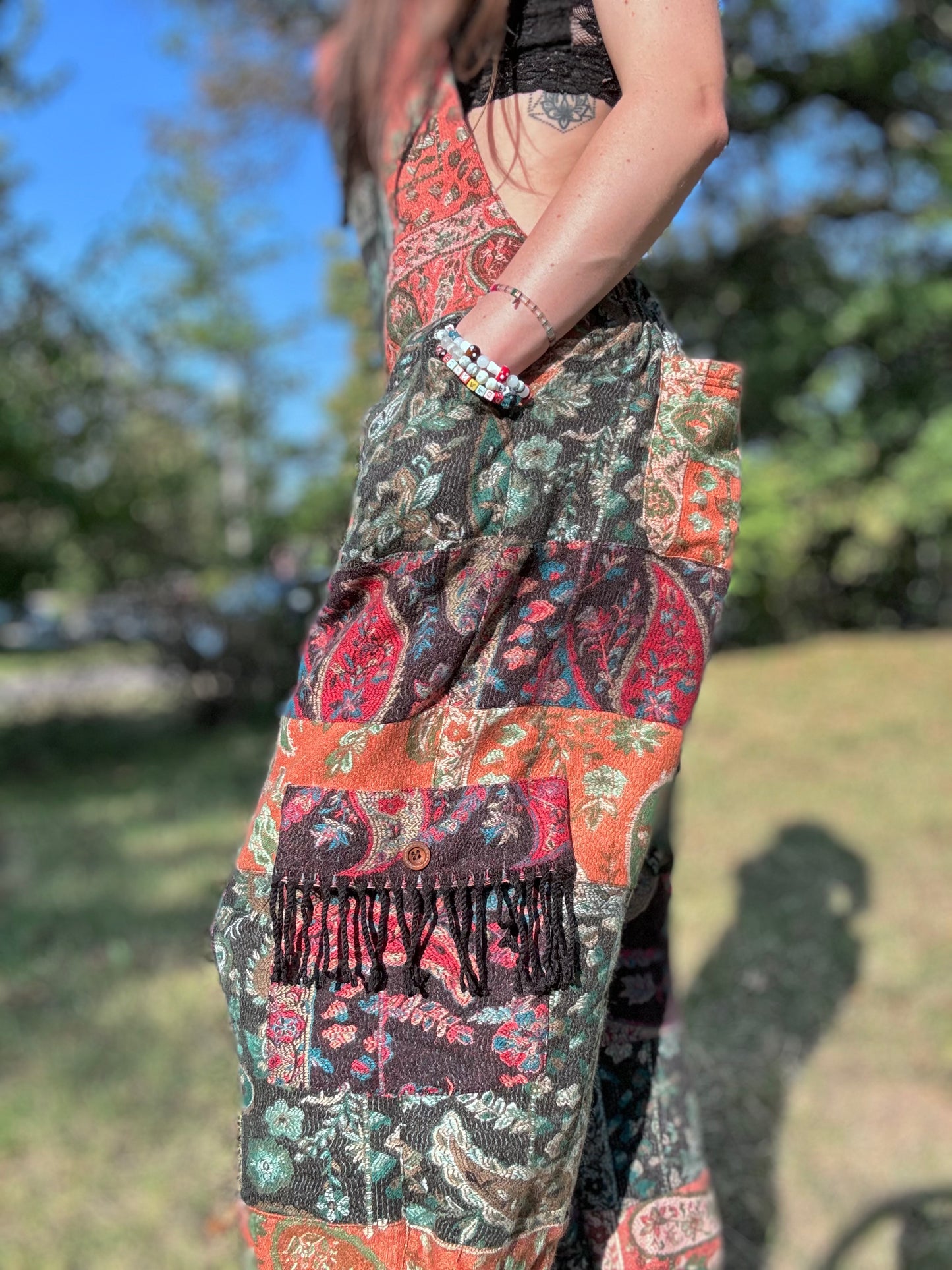Patchwork Pashmina Overalls