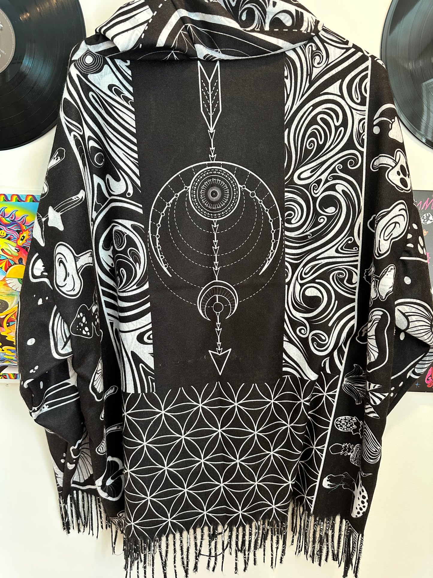 Full Size Pashmina Hoodie