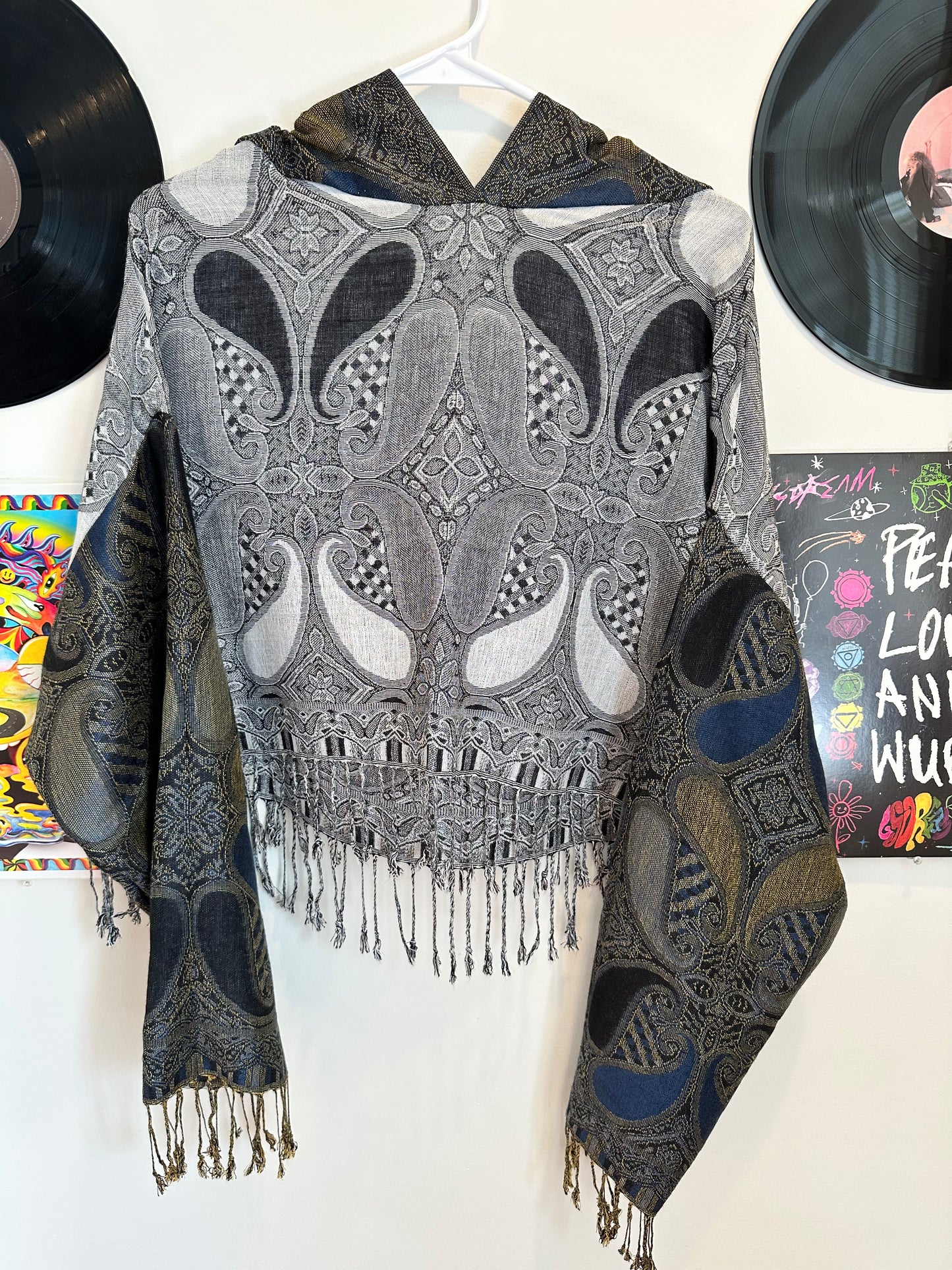 Cropped Pashmina Hoodie