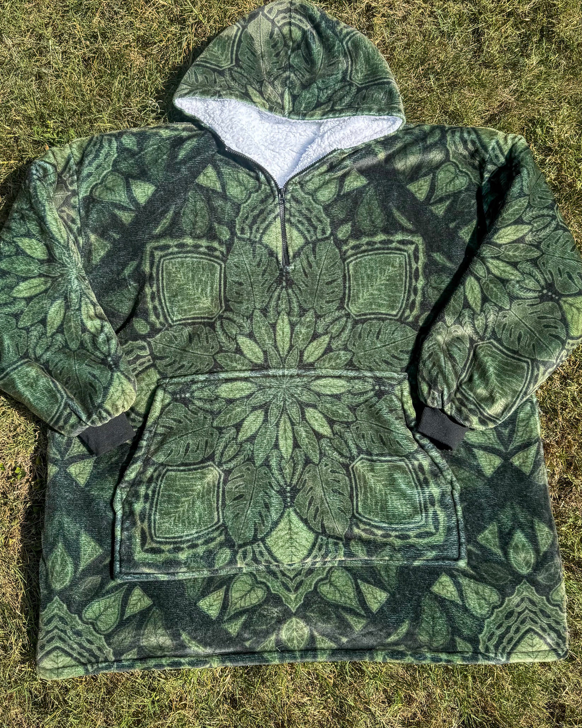 Leafy Mandala Blanket Hoodie PREORDER