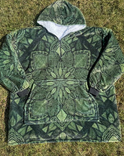 Leafy Mandala Blanket Hoodie PREORDER